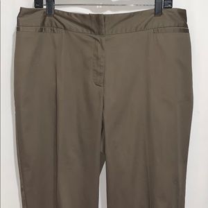 RUBY RD PANTS SZ 14 OLIVE GREEN/GRAY